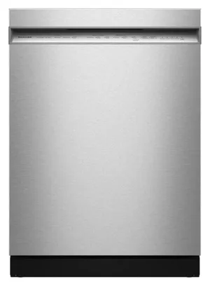 Front view of the KitchenAid KDFS324SPS dishwasher 