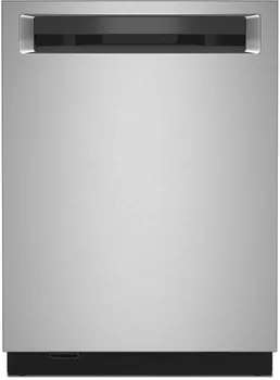 Front view of the KitchenAid KDPM804KPS dishwasher