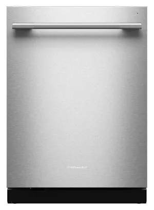 Front view of the KitchenAid KDTS724SPS dishwasher