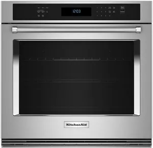 Front view of the KitchenAid KOES530PSS oven 