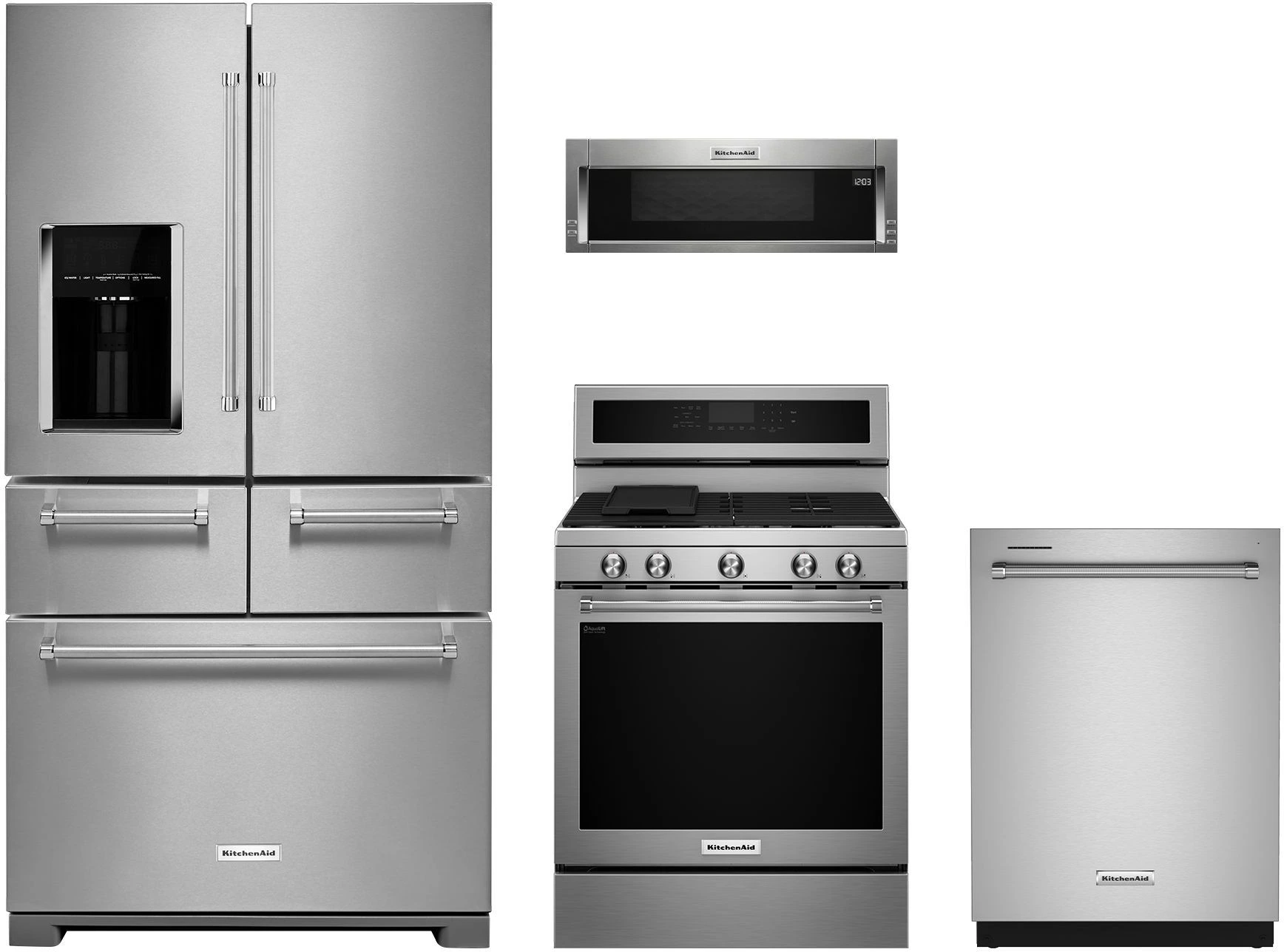 KitchenAid 4 Piece Stainless Steel Kitchen Package