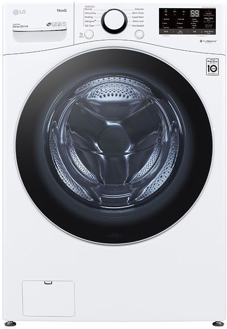 lg white front load washer