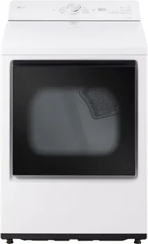 Front view of the LG DLE8200W dryer