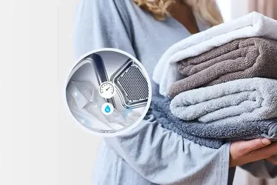 A graphic describing the AI sensor dry on the LG DLEX5500W dryer 