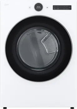Front view of the LG DLEX5500W dryer 