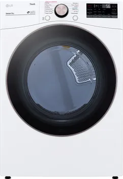 Front view of the LG DLGX4001W dryer 