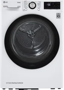 Front view of the LG DLHC1455W dryer 