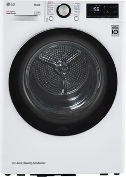 Front view of the LG DLHC1455W ventless dryer