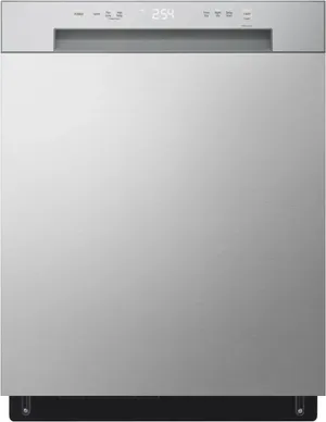 Front view of the LG LDFC2423V dishwasher