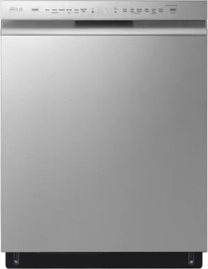 Front view of the LG LDFN4542S dishwasher