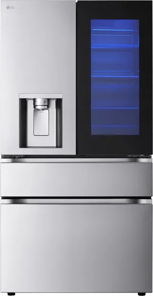 Credit: LG Front view of the LG LF29S8365S French door refrigerator