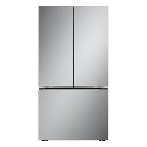 Front view of the LG LRFLC2716S French door refrigerator