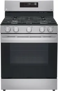 Front view of the LG LRGL5821S gas range 