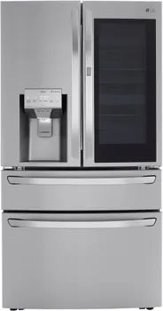 Front view of the LG LRMVC2306S refrigerator