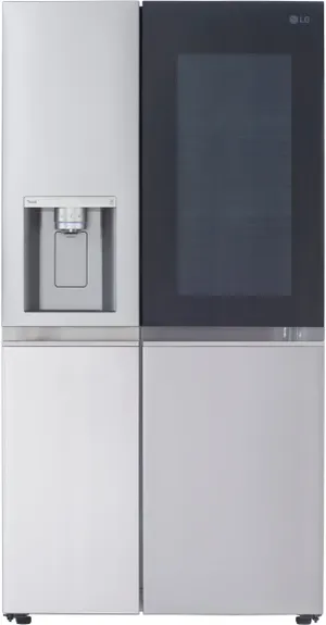 Credit: LG Front view of the LG LRSOS2706S French Door InstaView refrigerator