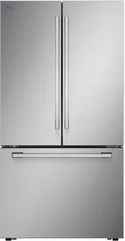 Front view of the LG Studio SRFB27S3 refrigerator
