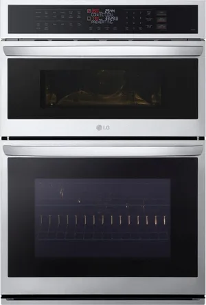 Front view of the LG WCEP6423F double oven