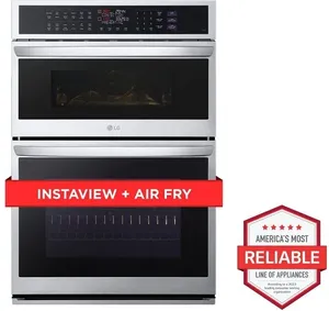 Front view of the LG WCEP6427F microwave oven combo