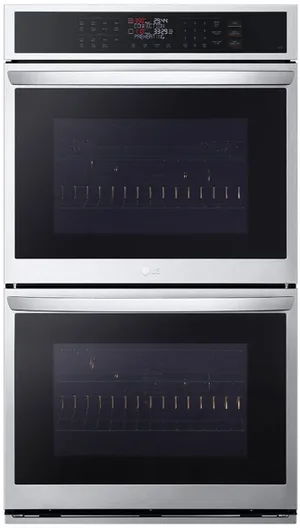 Front view of the LG WDEP9423F double oven
