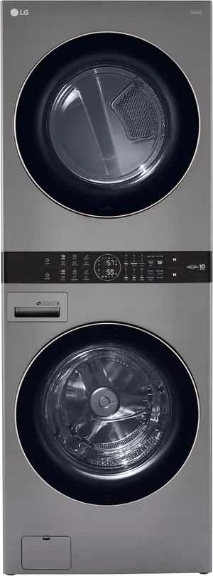Front view of the LG WKE100HVA WashTower 