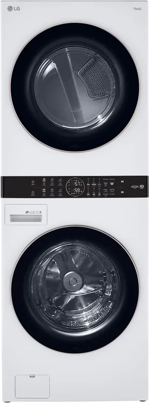 Front view of the LG WKE100HWA WashTower 