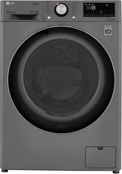 Front view of the LG WM3555HVA washer dryer combo 