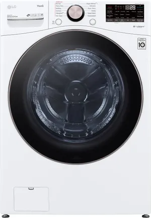 Front view of the LG WM4000HWA front load washer
