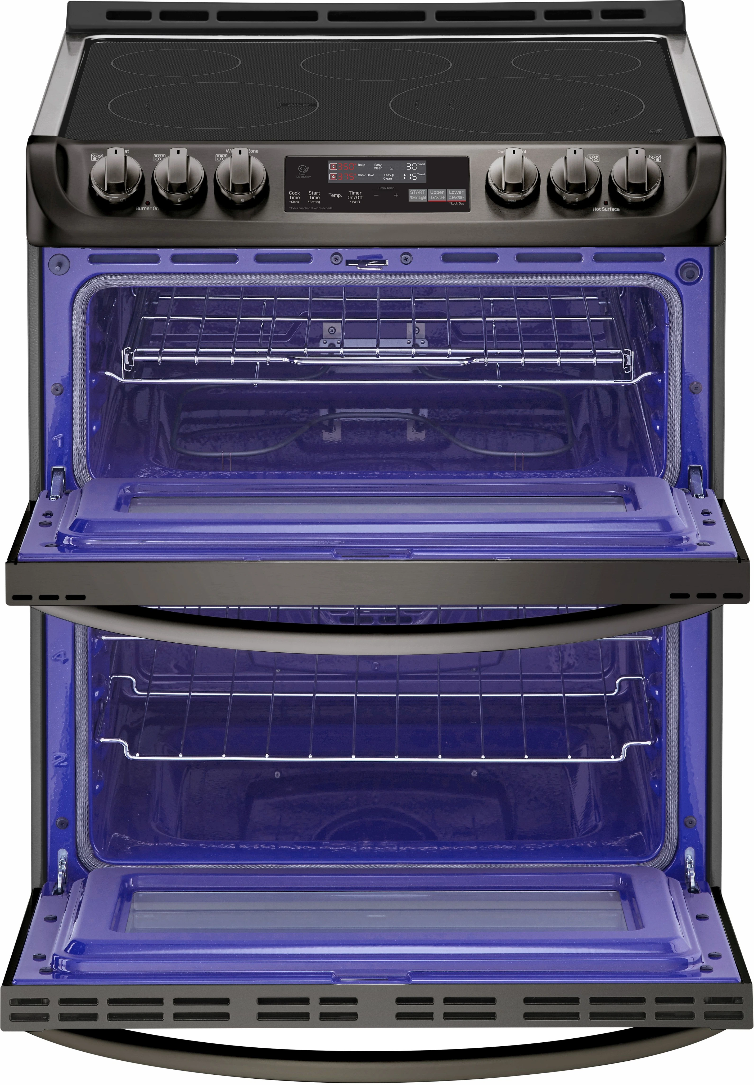 LG 30in Black Slide-In Double Electric Range