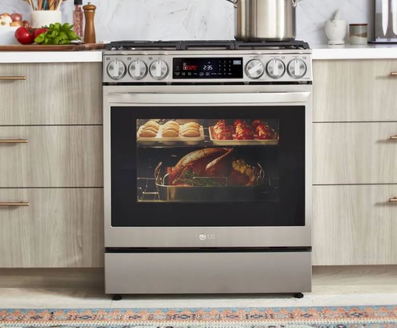 LG 30in Stainless Slide In Gas Range