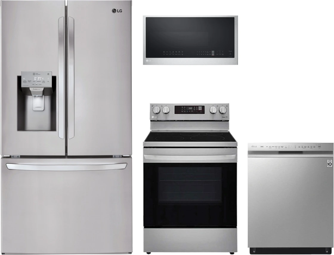 LG 4 Piece Kitchen Package Stainless Steel