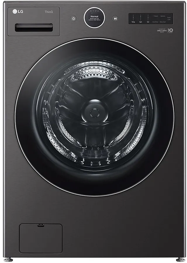 LG Black Steel Front Load Washer