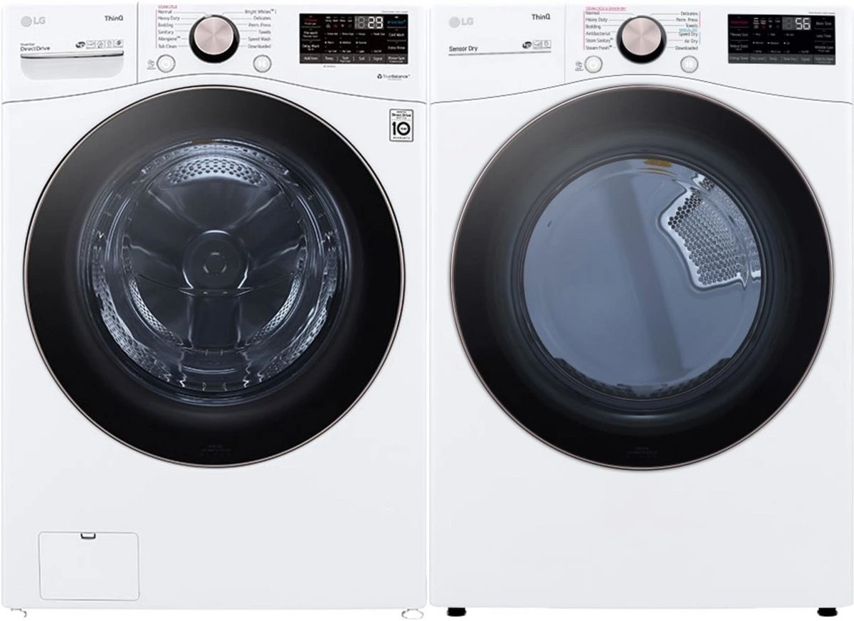 LG White Front Load Laundry Pair