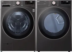 Credit: LG Front view of the LG WM4000HBA washer and LG DLEX4000B dryer pair