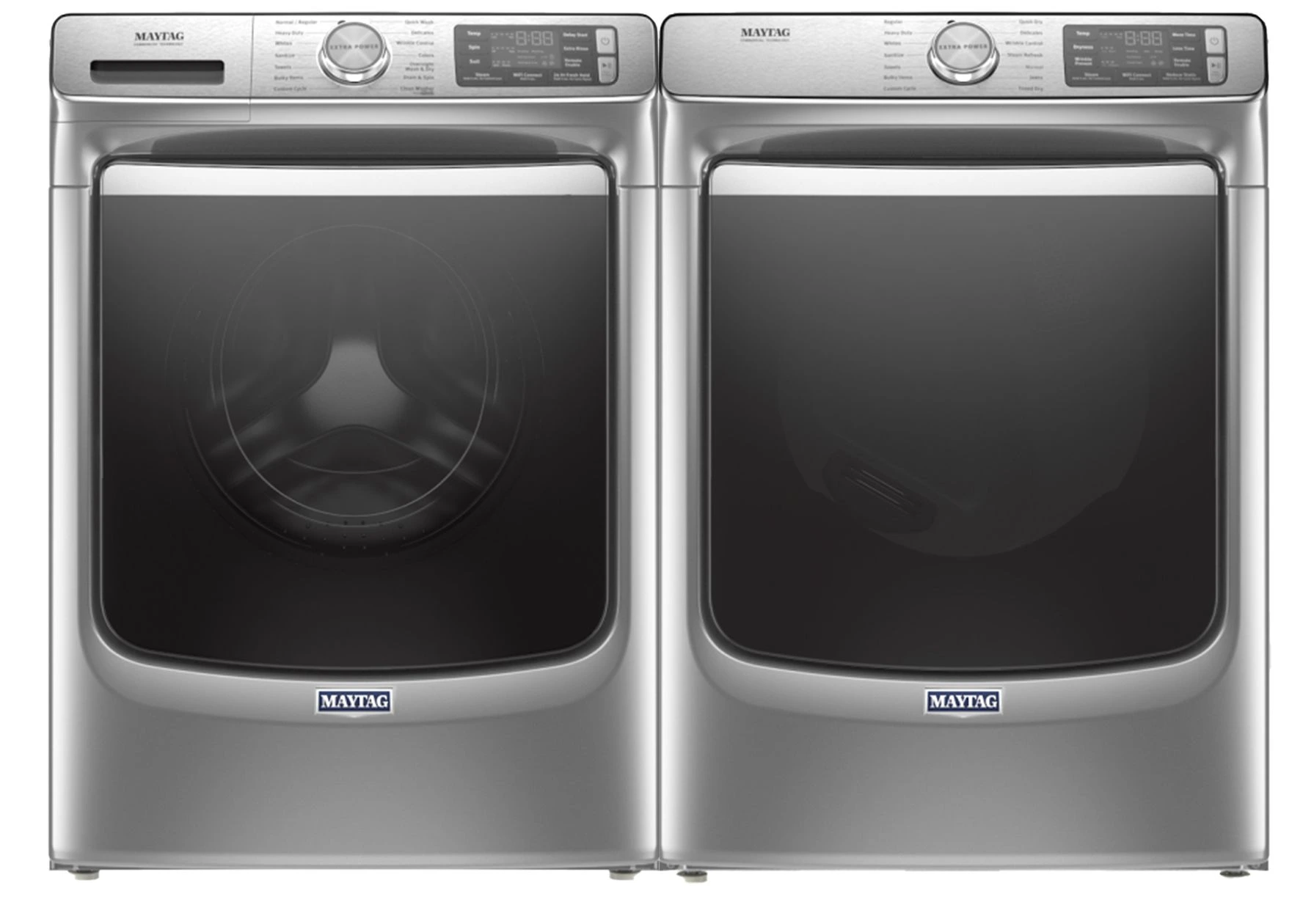 maytag metallic slate washer dryer gas sets