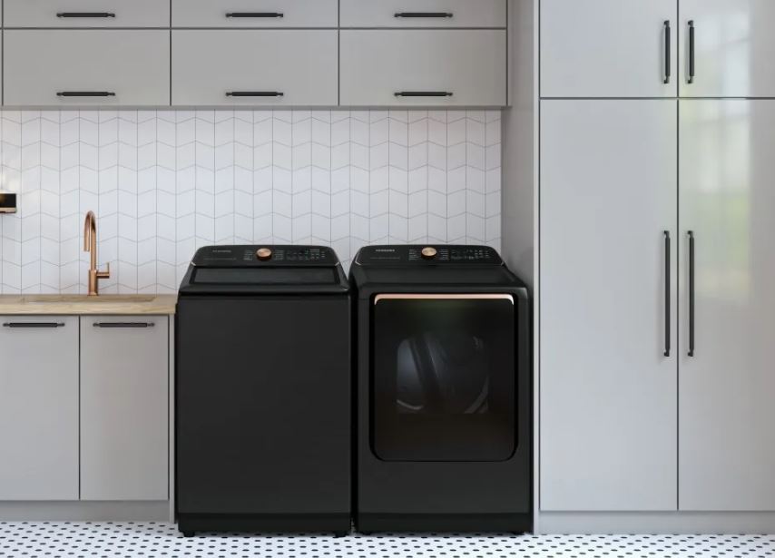 Samsung Brushed Black Electric Dryer