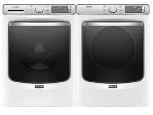 Credit: Maytag Front view of the Maytag MHW8630HW washer and Maytag MED8630HW dryer pair