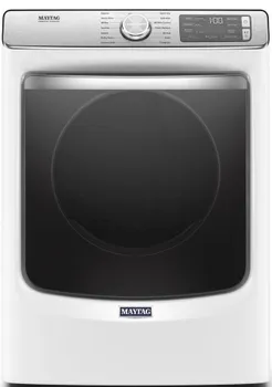 Front view of the Maytag MGD8630HW dryer 