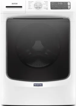 Front view of the Maytag MHW6630HW front load washer 