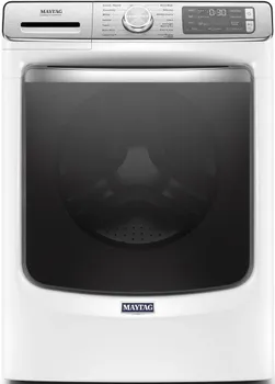 Front view of the Maytag MHW8630HW front load washer