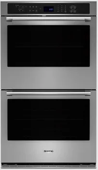 Front view of the Maytag MOED6030LZ double wall oven