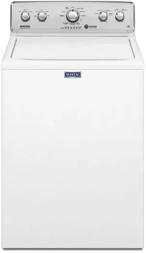 Front view of the Maytag MVWC565FW top load washer
