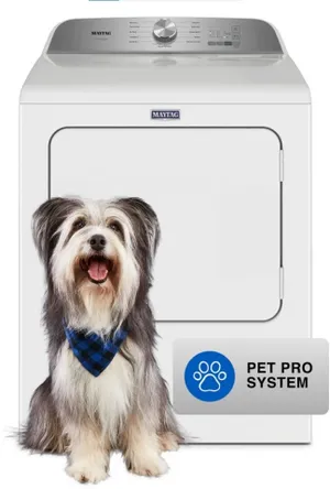 Maytag Pet Pro System White Front Load Electric Dryer