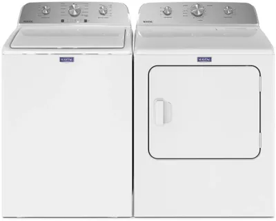 White Commercial Maytag Washer and Dryer