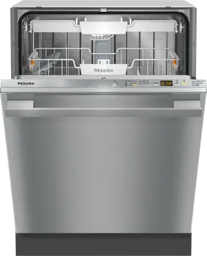 Front view of the Miele G 5056 SCVi SF dishwasher 