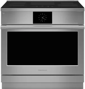 Front view of the Monogram ZHP365ETVSS 36” induction range