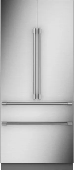 Front view of the Monogram ZIP364IPVII refrigerator 