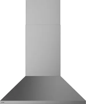 Front view of the Monogram ZVIS361SRSS range hood