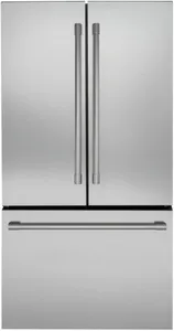 Front view of the Monogram ZWE23NSTSS refrigerator