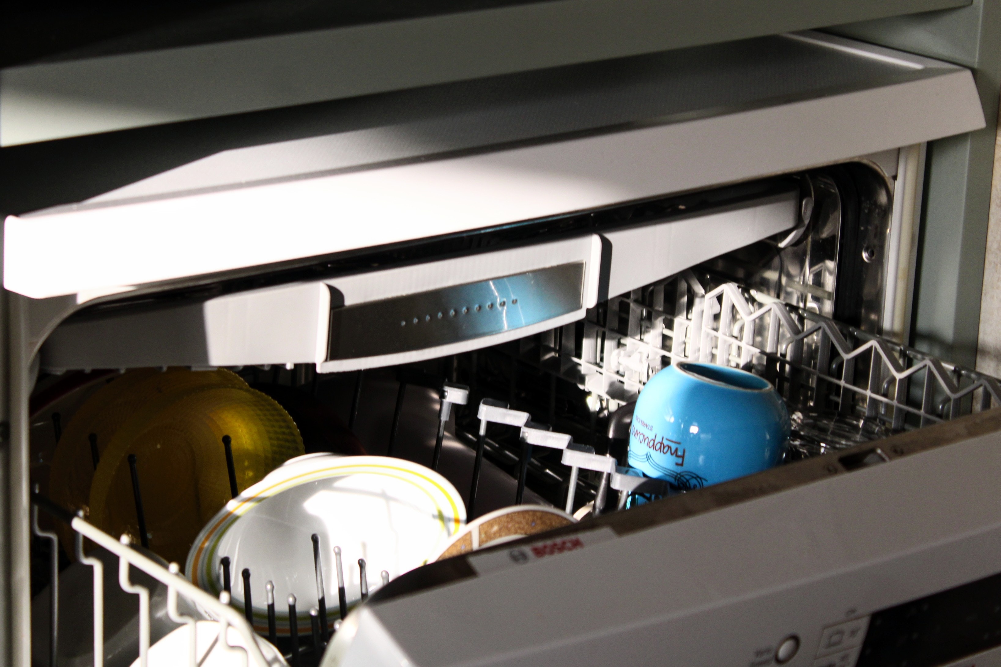 Open Dishwasher Clean Dishes