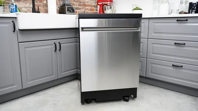 Portable Dishwasher in Kitchen